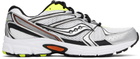 Saucony White & Silver Grid Ride Millennium Sneakers