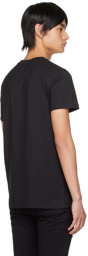 Balmain Black Flocked T-Shirt