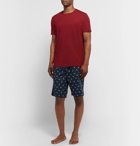 Derek Rose - Nelson Printed Cotton-Batiste Pyjama Shorts - Navy