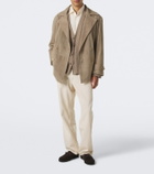 Stòffa Double-breasted suede jacket