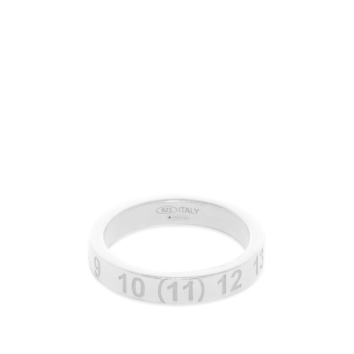 Photo: Maison Margiela Embossed Number Logo Band Ring