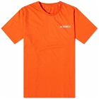 Adidas Men's Terrex Mountain 2.0 T-Shirt in Semi Impact Orange