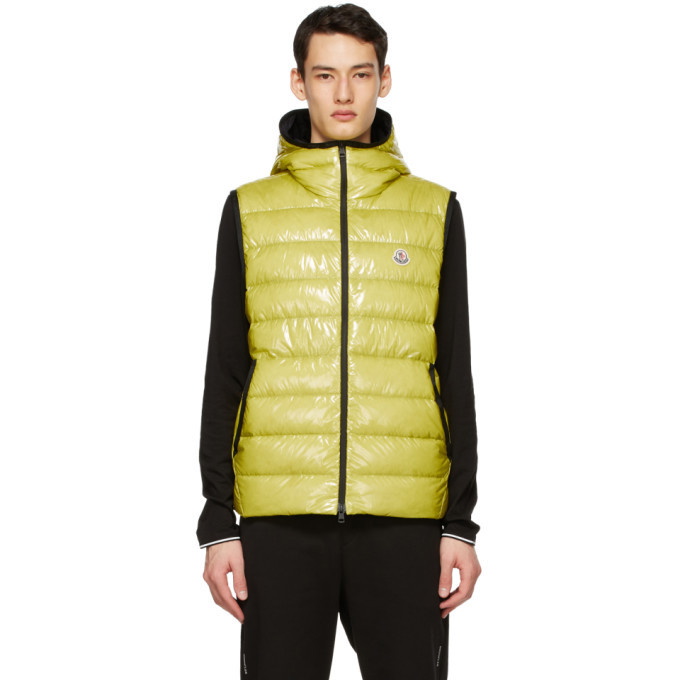 Photo: Moncler Yellow Down Lappe Vest