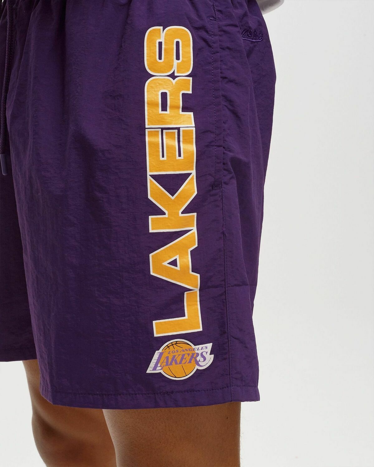 Mitchell & Ness Team Heritage Woven Short   Los Angeles Lakers Purple - Mens - Sport & Team Shorts