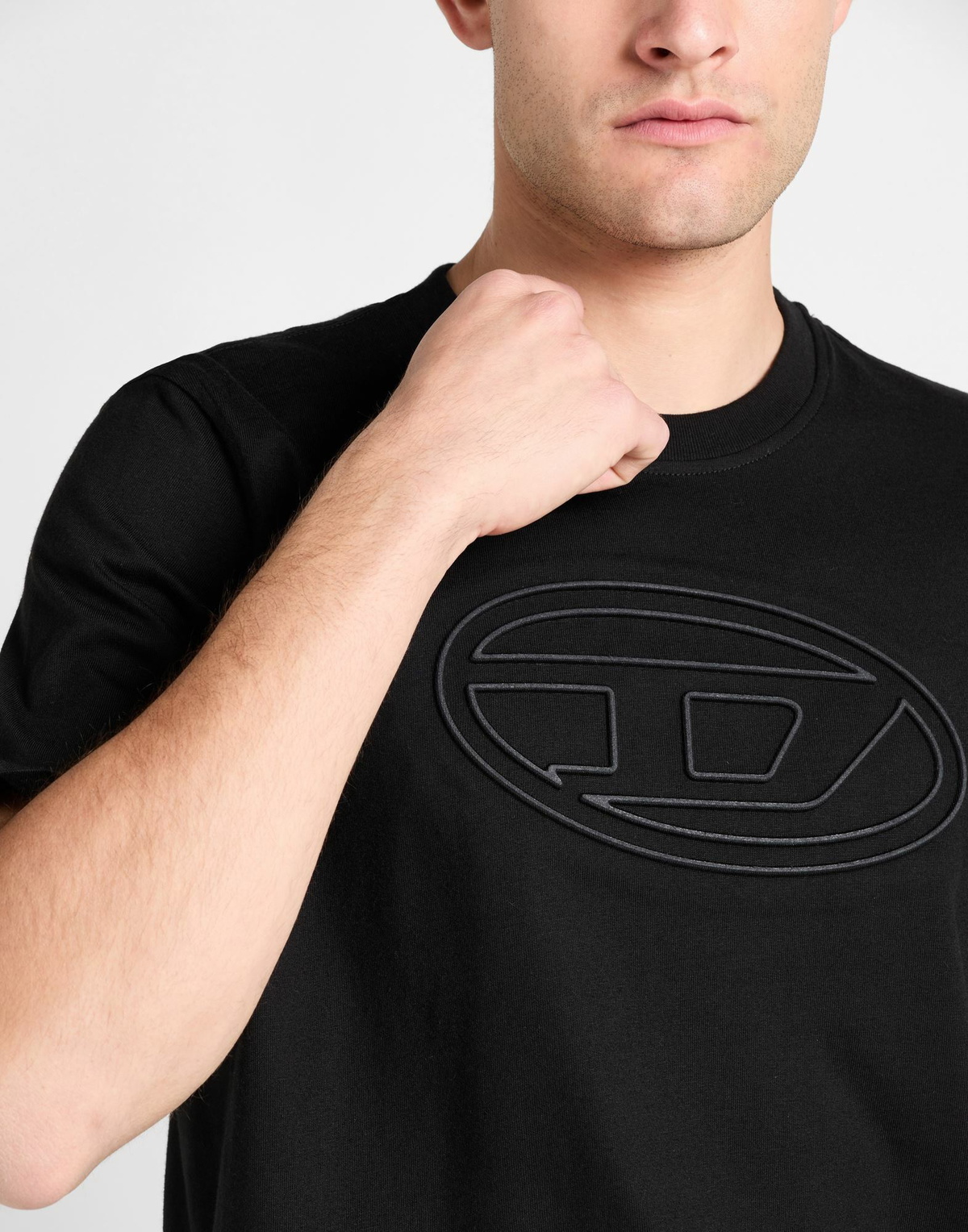 Diesel Mens T-shirt in Black