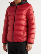 MONCLER - Provins Slim-Fit Quilted Shell Hooded Down Jacket - Red