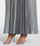 Missoni Striped lamé maxi dress