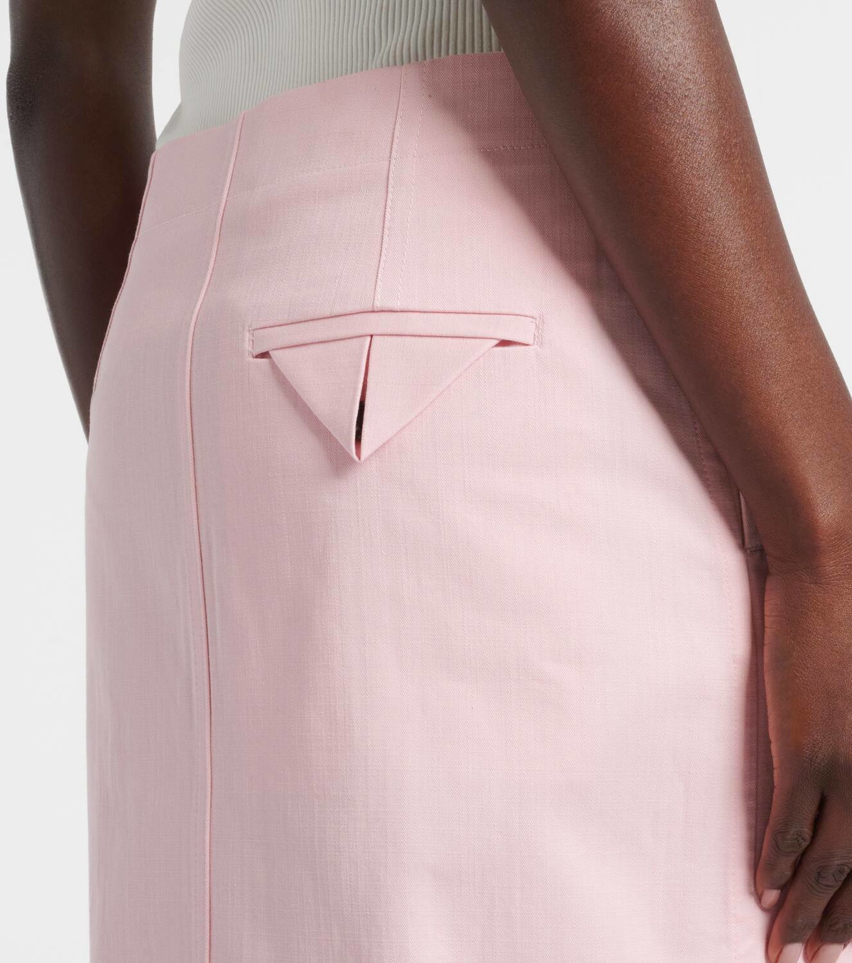 Bottega Veneta Cotton twill midi skirt