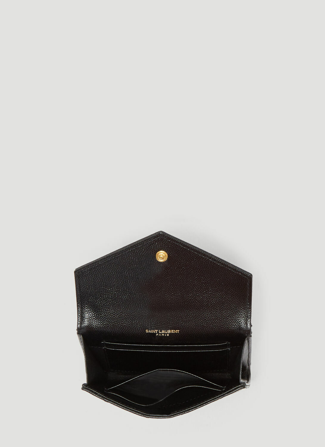 Saint Laurent Logo Plaque Envelope Wallet