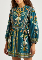 Lug Von Siga Isla Printed Cotton Mini Dress Multicoloured