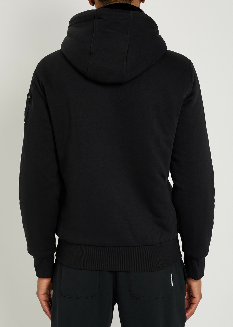 Moose Knuckles Classic Bunny Padded Hooded Cotton-blend Jacket Black
