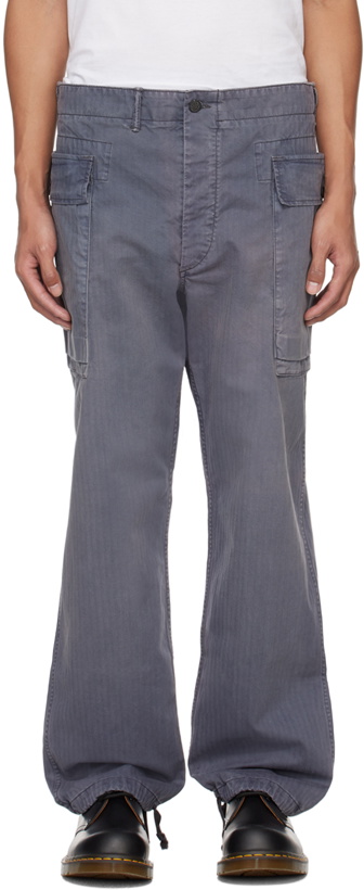 Photo: RRL Grey Pocket Cargo Pants