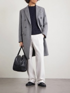 Dunhill - Cable-Knit Cotton Sweater - Blue