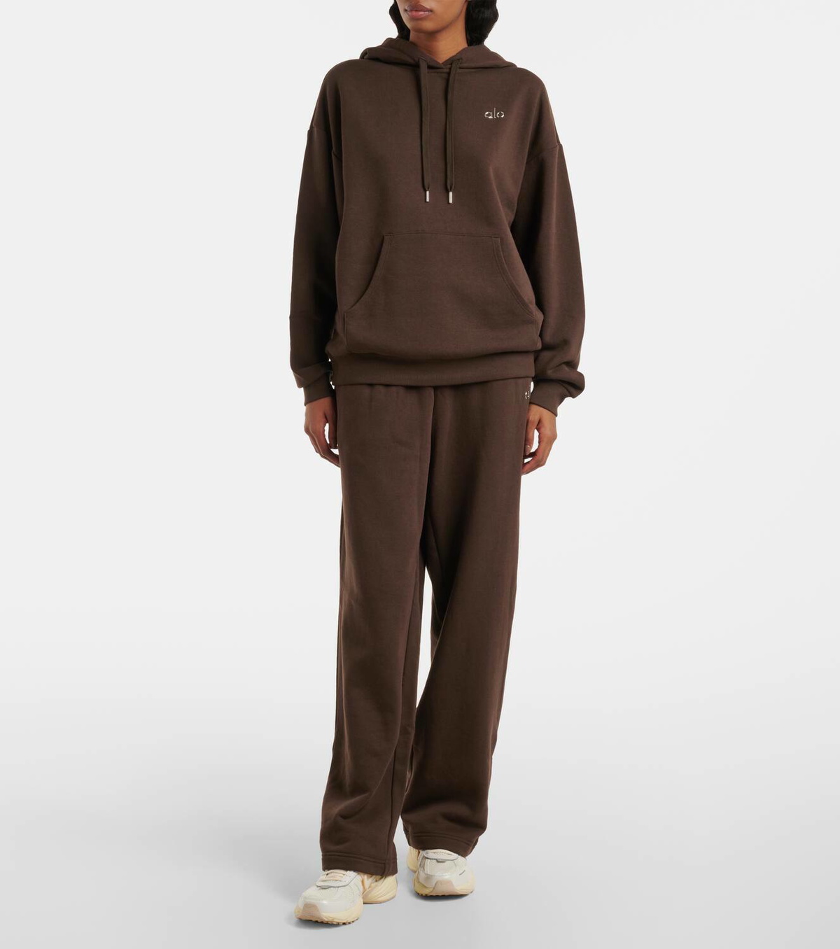 Alo Yoga Accolade cotton-blend hoodie Alo Yoga