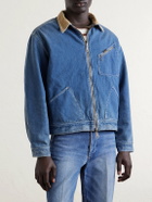 KAPITAL - Virgin Mary Reversible Corduroy-Trimmed Denim Jacket - Blue