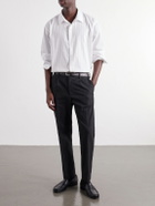NN07 - Bill 1067 Tapered Pleated Brushed Twill Chinos - Black