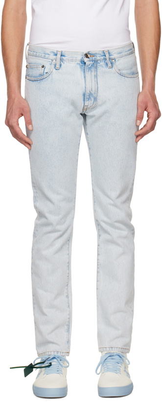 Photo: Off-White Blue Single Arrow Jeans