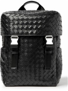 Bottega Veneta - Intrecciato Leather and Mesh Backpack