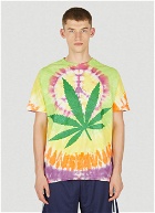 Weed Tie-Dye T-Shirt in Yellow