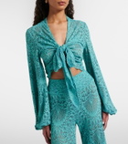 Alexandra Miro Tabitha lace crop top