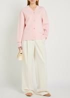 Jacquemus Le Cardigan Doppio Merino Wool-blend Cardigan Light Pink