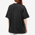 VTMNTS Women's Paris Crystal Logo T-Shirt in Black