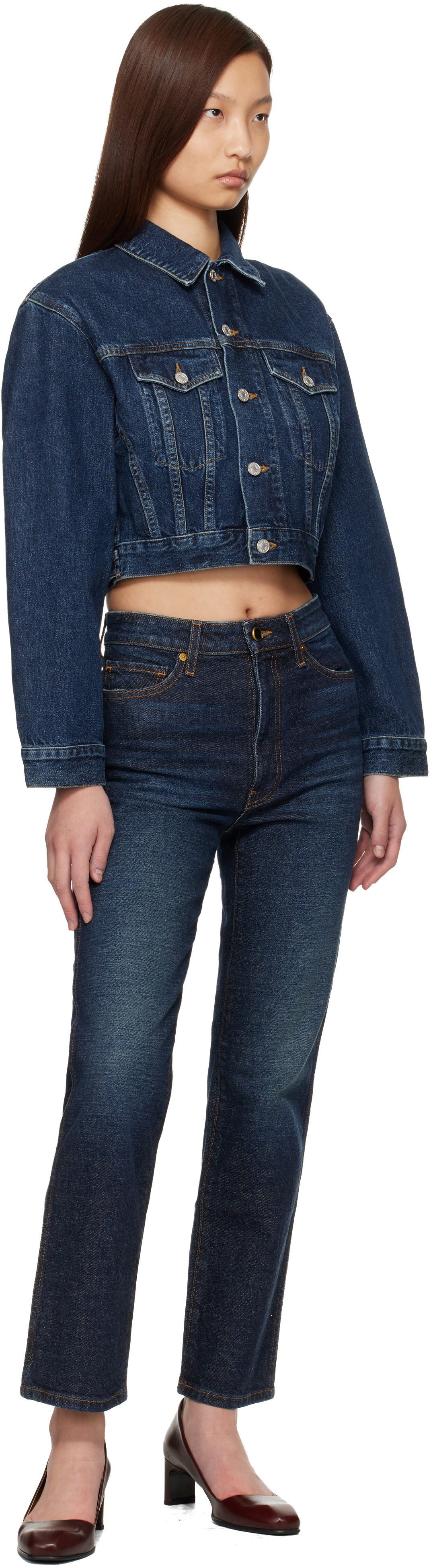 AGOLDE Navy Radley Denim Jacket