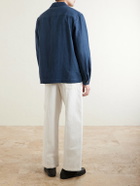 De Bonne Facture - Linen and Wool-Blend Jacket - Blue