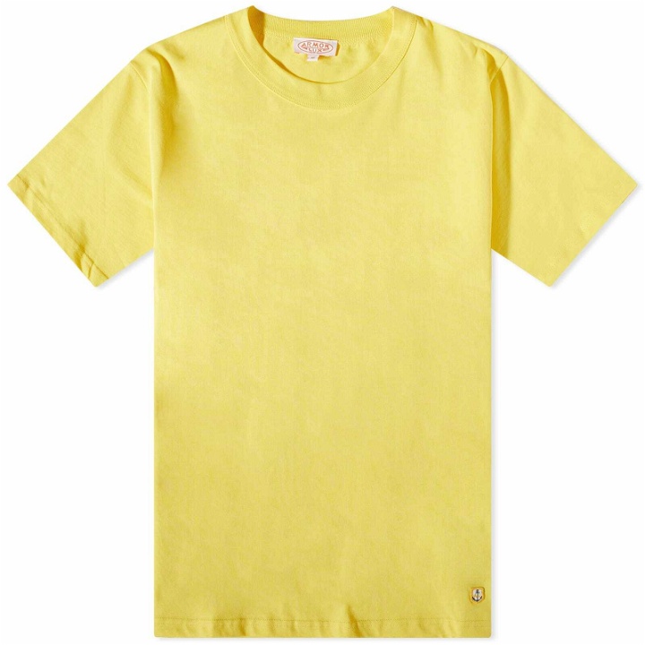 Photo: Armor-Lux Men's 70990 Classic Organic T-Shirt in Neon Yellow