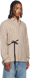 ABRA SSENSE Exclusive Beige Cotton Shirt
