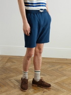 Beams Plus - Straight-Leg Cotton-Jersey Drawstring Shorts - Blue