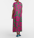 Dries Van Noten Floral satin midi dress