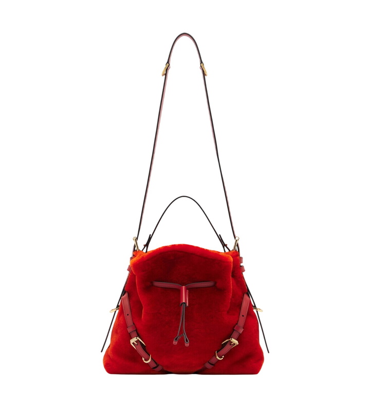 Photo: Givenchy Voyou Bucket Small shearling bucket bag
