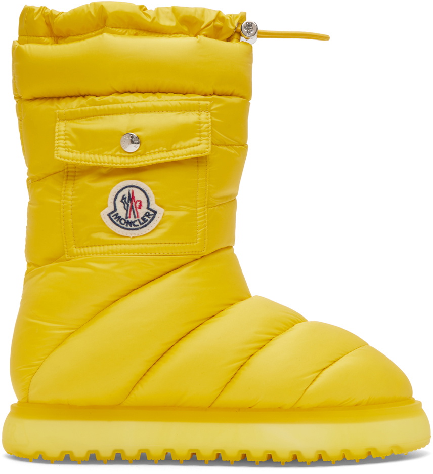 Moncler Yellow Gaia Pocket Down Boots Moncler