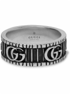 GUCCI - Engraved Silver Ring - Silver