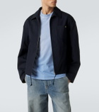 Loewe Logo embroidered cotton jacket