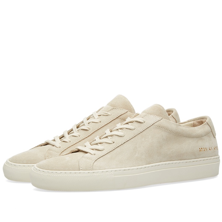 Photo: Woman by Common Projects Achilles Low Suede