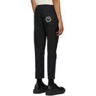 Rhude Black Pinstripe Smiley Trousers