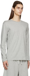 Comme des Garçons Shirt Grey Logo Long Sleeve T-Shirt