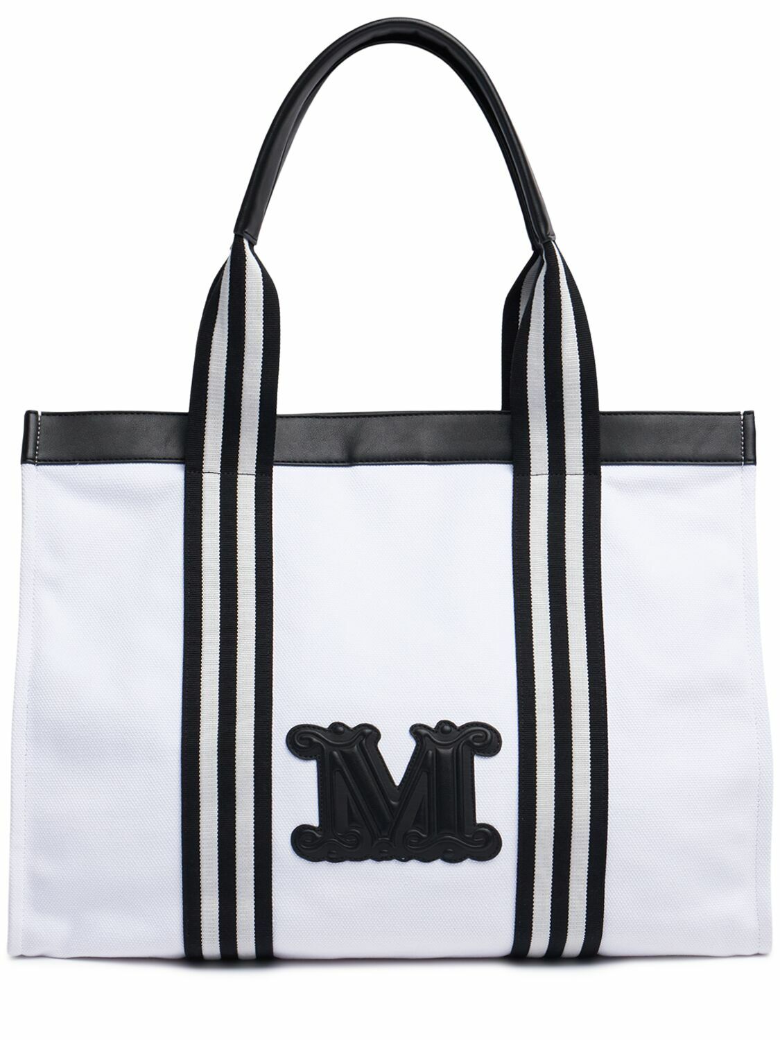 マックスマーラ PALAU ロゴ キャンバス ビーチバッグ MAX MARA Palau Canvas Beach Bag Max Mara