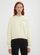 Off-White Cropped Logo Sweatshirt