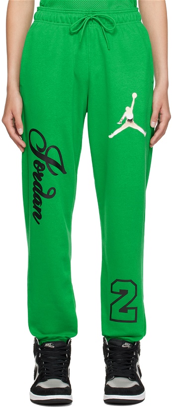 Photo: Nike Jordan Green Graphic Lounge Pants