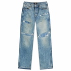 END. x Represent R3 Baggy Destroyer Denim in Mechanical Blue