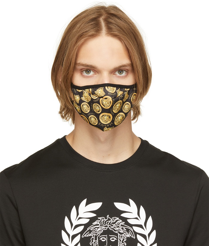 Photo: Versace Black & Gold Medusa Mask