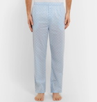 Derek Rose - Nelson Cotton-Jacquard Pyjama Set - Men - Blue