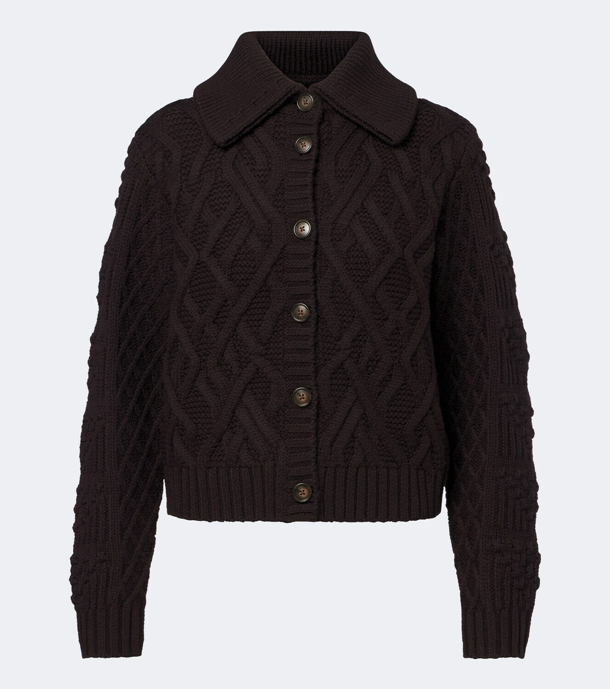 Emilia Wickstead Brinkley cable-knit wool cardigan