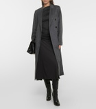 Victoria Beckham Mélange double-breasted wool coat
