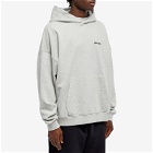 Palm Angels Men's Embroidered Small Logo Popover Hoodie in Grey