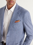 Caruso - Wool and Cashmere-Blend Flannel Suit Jacket - Blue