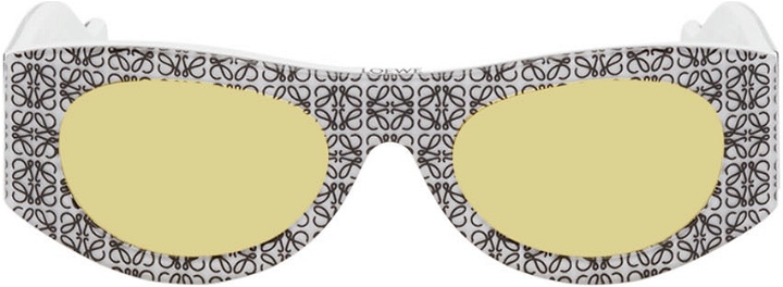 Photo: Loewe White Oval Sunglasses